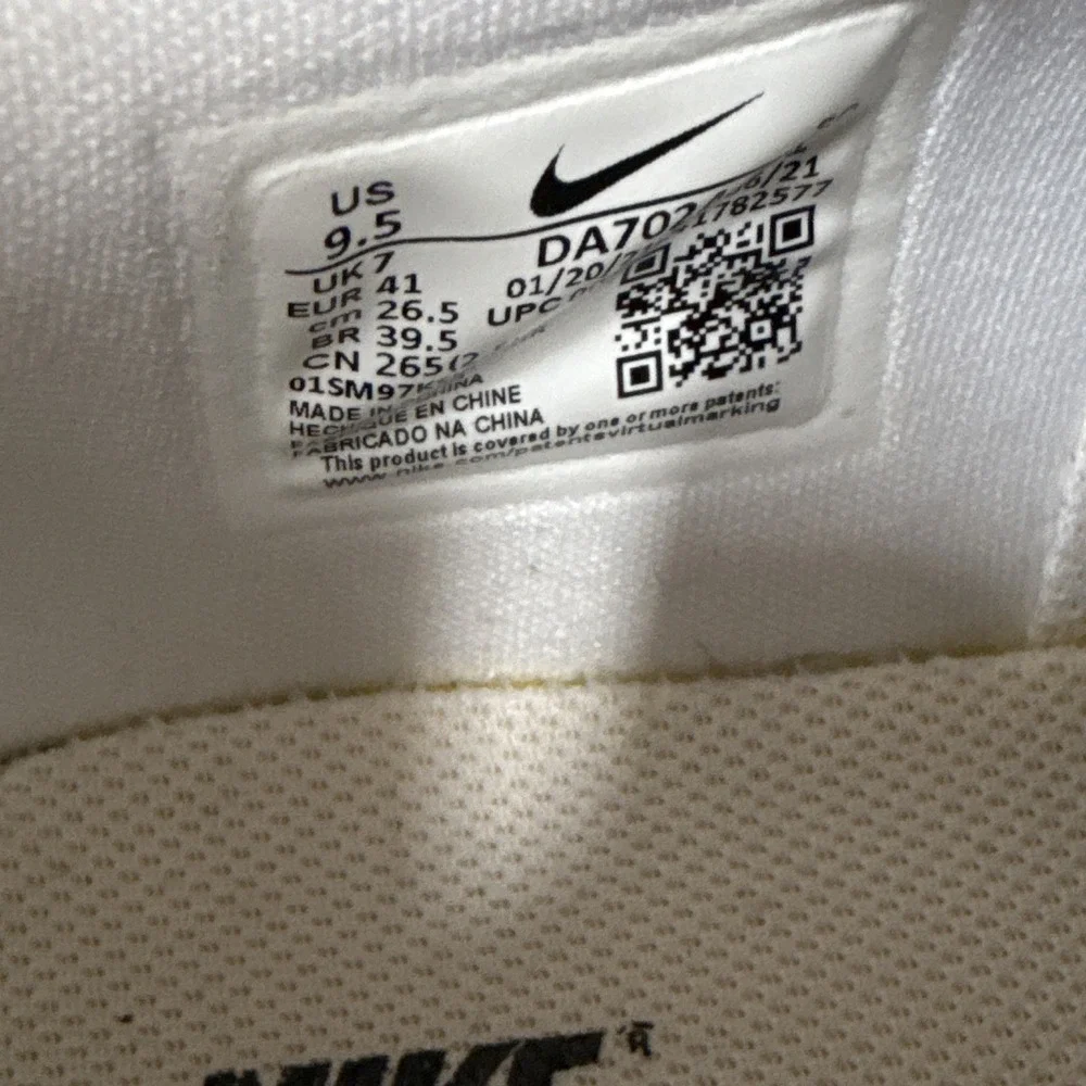 Nike Air Force 1 Fontanka Women's Low Top Leather Lace-Up Sneakers US 9.5